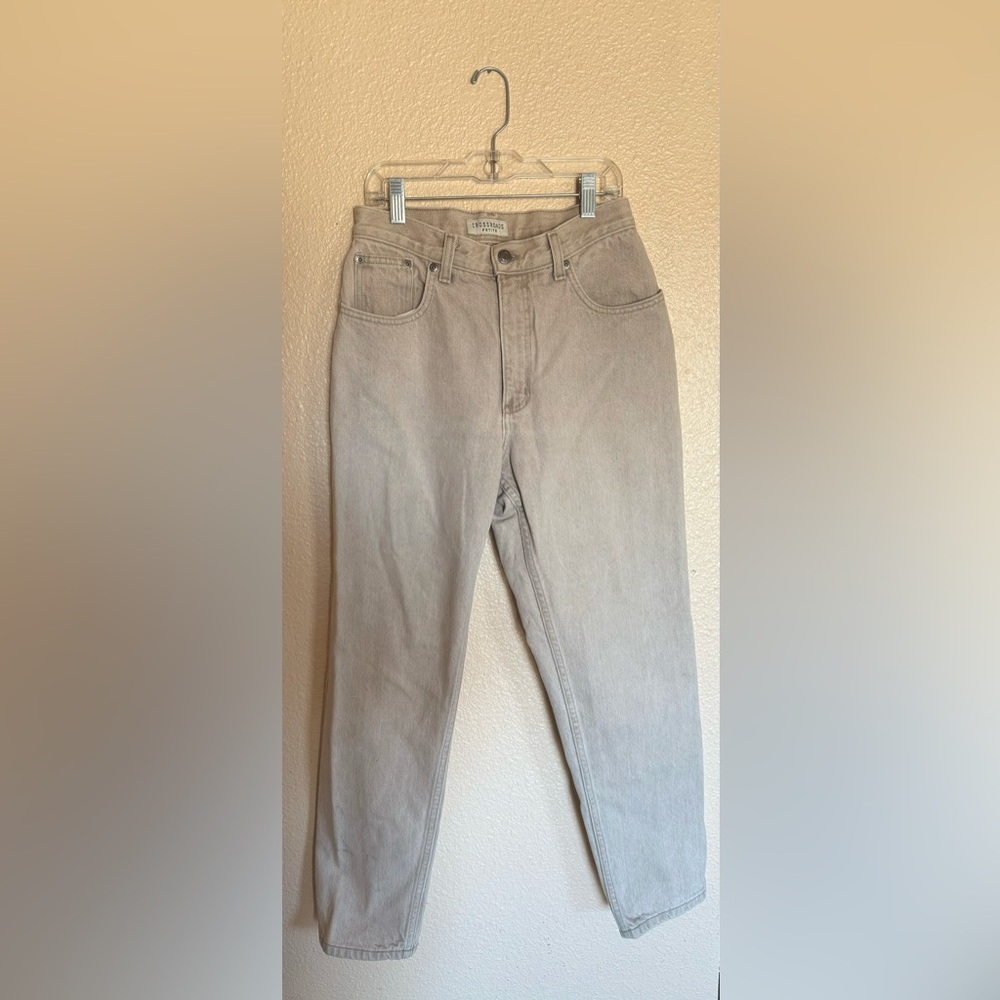 Vintage Crossroads 8p Straight Leg Beige Jeans (fits like a 4)